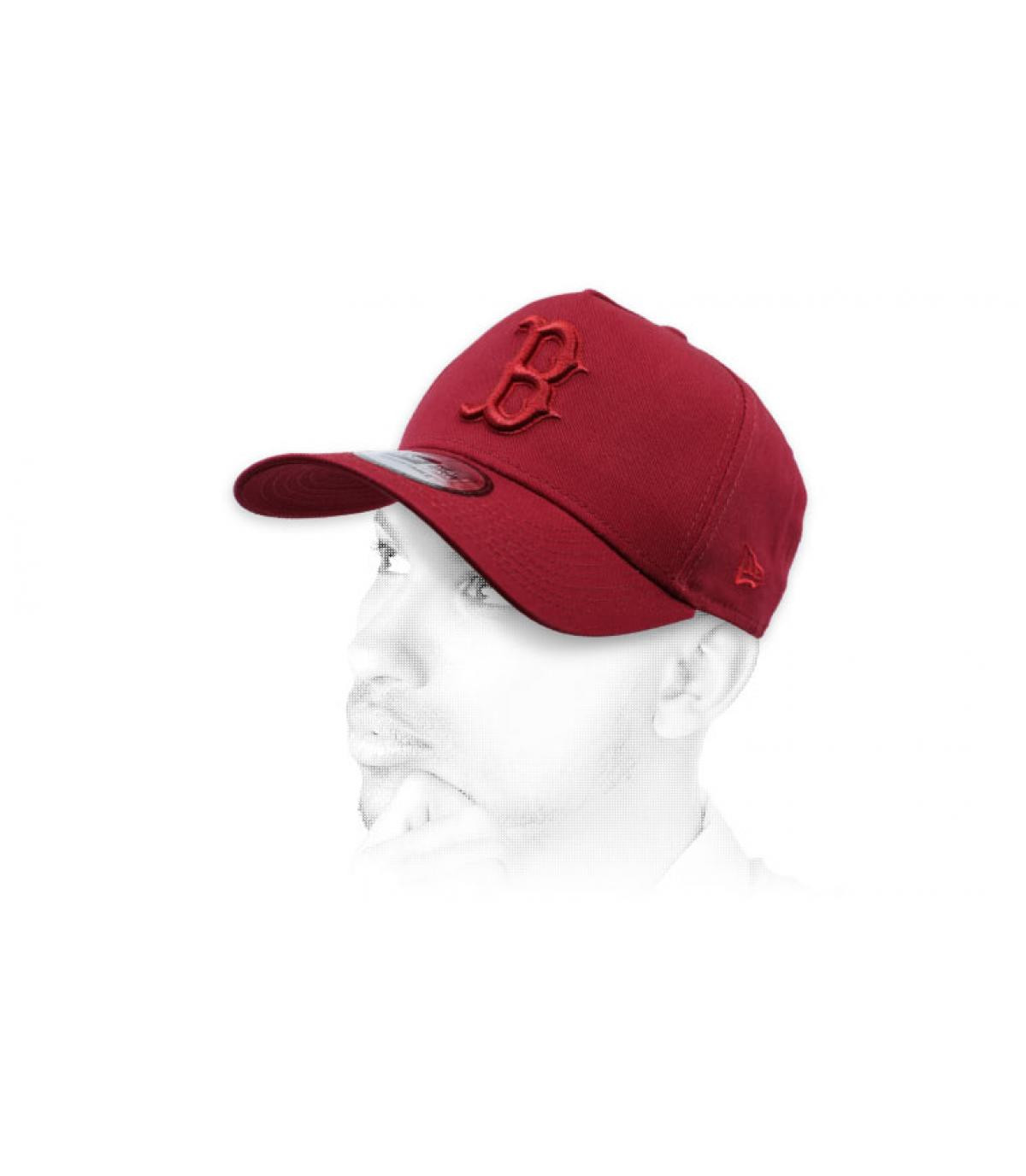 casquette B bordeaux Casquette League Ess Boston Aframe cardinal